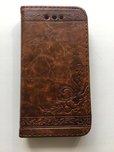 Лот: 9449306. Фото: 1. Чехол из искуств. кожи для iPhone... Чехлы, бамперы