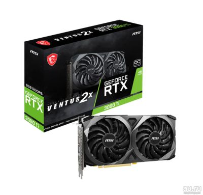 Лот: 18058371. Фото: 1. MSI GeForce RTX 3060 Ti Ventus... Видеокарты