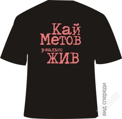 Лот: 283651. Фото: 1. Развеселая футболка: "Кай Метов... Другое (мужская одежда)