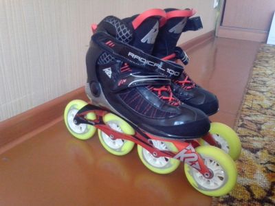 Лот: 7466212. Фото: 1. Беговые ролики K2 Radical 100M... Роликовые коньки, скейтборды, самокаты