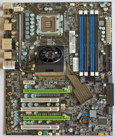 Лот: 6481524. Фото: 1. EVGA nForce 750i SLI FTW +, xeon... Материнские платы