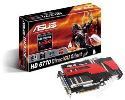 Лот: 2390595. Фото: 1. ASUS HD 6770 DirectCU Silent 1Gb... Видеокарты