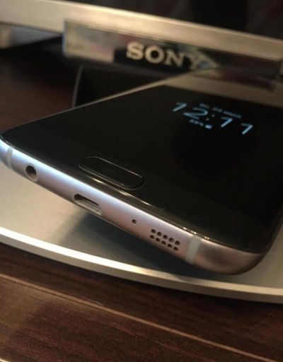 Лот: 10547151. Фото: 1. Samsung s7 edge чёрный бриллиант... Смартфоны