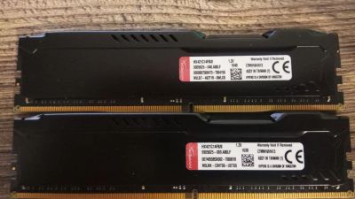 Лот: 17907567. Фото: 1. Kingston HiperX DDR4 16 Gb 2x8Gb. Оперативная память