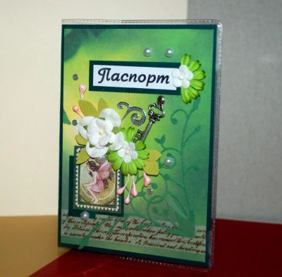 Лот: 4856368. Фото: 1. Обложка на паспорт. Скрапбукинг