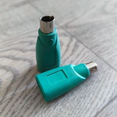 Лот: 16515972. Фото: 1. Переходник USB - PS/2 (2 штуки... Шлейфы, кабели, переходники
