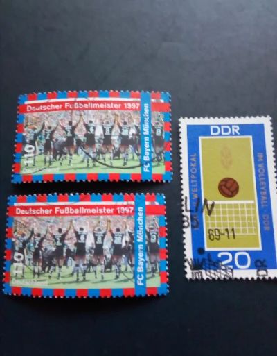 Лот: 18928171. Фото: 1. DDR марки спорт набором с рубля. Марки