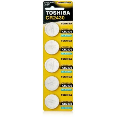 Лот: 25796461. Фото: 1. Элем.пит.TOSHIBA CR2430/5BL 100BOX. Батарейки, аккумуляторы, элементы питания