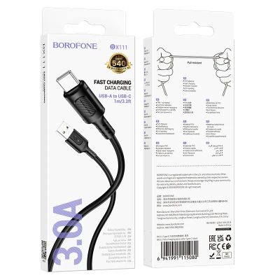 Лот: 24890076. Фото: 1. Кабель USB - TypeC BOROFONE BX111... Дата-кабели, переходники