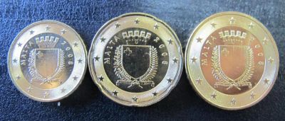 Лот: 11358869. Фото: 1. Мальта. 10, 20, 50 центов 2008... Европа