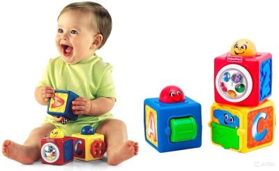 Лот: 7787013. Фото: 1. Кубики с сюрпризами Fisher-Price... Развивающие