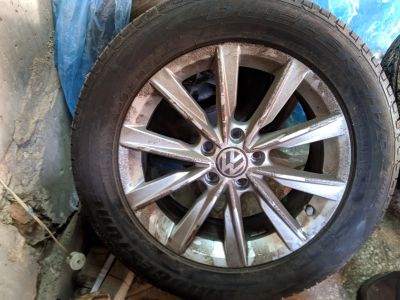 Лот: 13272340. Фото: 1. Колеса с датчиками VW Tiguan Philadelphia. Шины на дисках