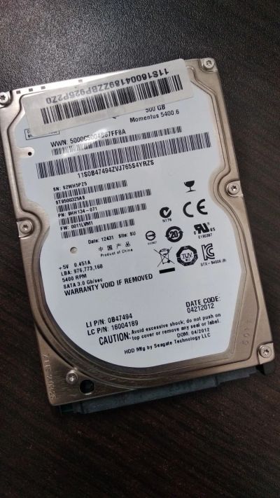 Лот: 13440167. Фото: 1. Seagate ST9500325AS 500 Gb Для... Жёсткие диски (HDD)