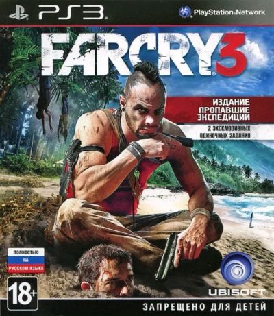 Лот: 7065584. Фото: 1. Far Cry 3 [PS3] + дополнение Пропавшие... Игры для консолей