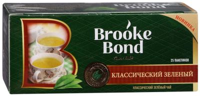 Лот: 10167459. Фото: 1. Brooke Bond. Классический зеленый... Чай, кофе, какао