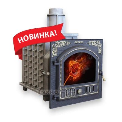 Лот: 8117020. Фото: 1. Чугунная банная печь "Гефест... Печи для бани, сауны
