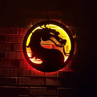 Лот: 14593630. Фото: 1. Логотип Mortal Kombat Светильник... Другое освещение