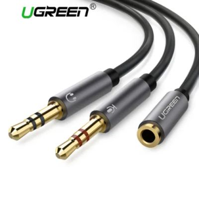 Лот: 25301413. Фото: 1. Аудиокабель Ugreen 3,5мм-0,25м... Шлейфы, кабели, переходники