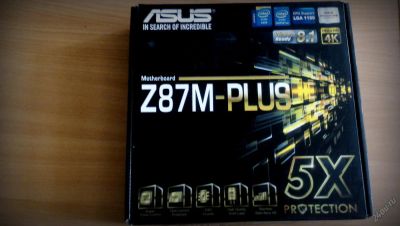 Лот: 5940981. Фото: 1. ASUS Z87M-PLUS. Материнские платы