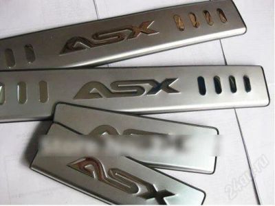 Лот: 1435229. Фото: 1. Алюминиевые пороги для Mitsubishi... Кузов