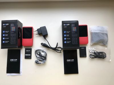 Лот: 23542221. Фото: 1. Сотовый телефон Dexp V244 Red. Кнопочные мобильные телефоны