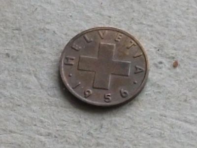 Лот: 19567773. Фото: 1. Монета 1 раппен один рапп Швейцария... Европа