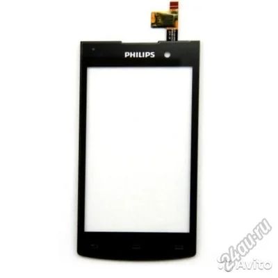Лот: 5807794. Фото: 1. Тачскрин Philips S308 Черный Бесплатная... Дисплеи, дисплейные модули, тачскрины