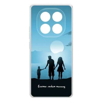 Лот: 25086163. Фото: 1. Чехол Krutoff Clear Case "Счастье... Чехлы, бамперы