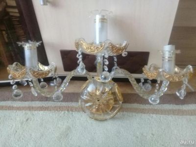 Лот: 13823569. Фото: 1. Бра из чешского хрусталя. Другое освещение