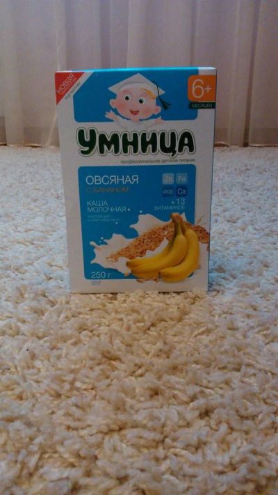 Лот: 3476571. Фото: 1. Каша Умница 6мес. Детское питание