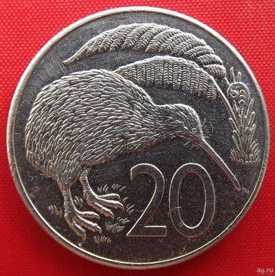 Лот: 1588294. Фото: 1. (№646) 20 центов 1986 (Новая Зеландия... Австралия и Океания