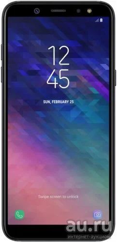 Лот: 13619389. Фото: 1. Samsung Galaxy A6 2018 32GB Черный... Смартфоны