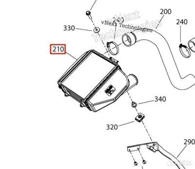 Лот: 25792157. Фото: 1. 508001116 Интеркулер Ski-Doo. Запчасти