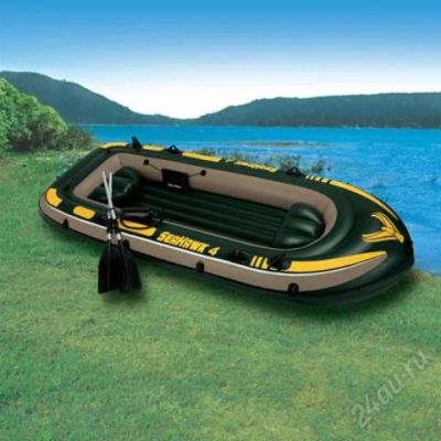 Лот: 1497146. Фото: 1. Лодка надувная INTEX SeaHawk 4-х... Красноярск