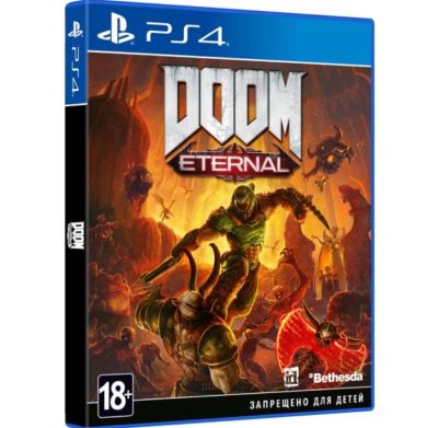 Лот: 19667411. Фото: 1. DOOM Eternal PS4. Игры для консолей