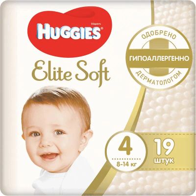 Лот: 23723125. Фото: 1. Huggies Элит Софт Подгузники разм... Лекарства