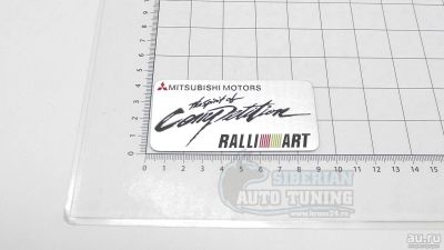 Лот: 18554104. Фото: 1. Шильдик RalliArt Mitsubishi Motors... Детали тюнинга