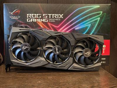 Лот: 17182407. Фото: 1. amd RX 5700 XT Rog strix gaming. Видеокарты
