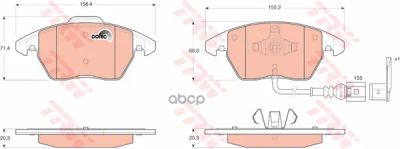 Лот: 21874479. Фото: 1. Колодки Передние Skoda Octavia... Другое (автозапчасти)