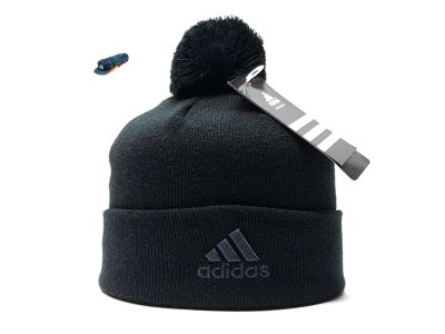 Лот: 16664463. Фото: 1. Шапка adidas (черный) помпон. Головные уборы