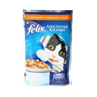 Лот: 10398997. Фото: 1. Корм Felix Аппетитные Кусочки... Корма
