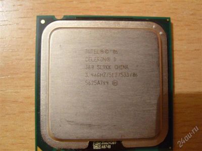 Лот: 1781554. Фото: 1. Процессор Intel celeron D 3.46GHz... Процессоры