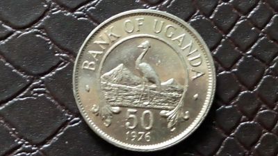 Лот: 9276104. Фото: 1. 611 Уганда 50 центов 1976 год... Остальные страны