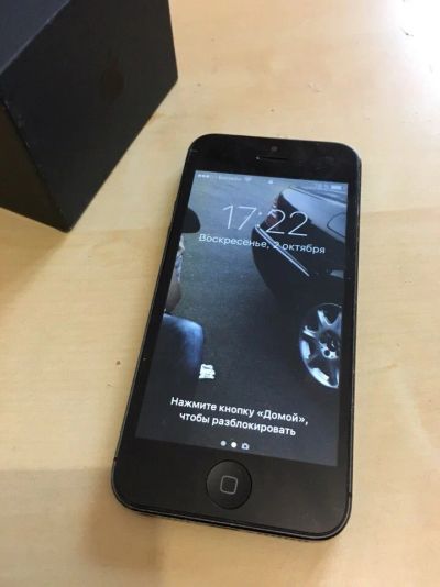 Лот: 8274599. Фото: 1. iPhone 5 16GB черный. Смартфоны