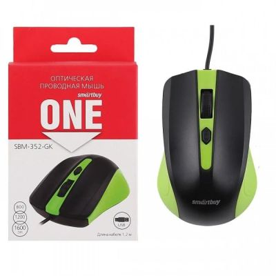 Лот: 13906848. Фото: 1. Мышь оптическая SmartBuy One SBM-352-GK... Клавиатуры и мыши