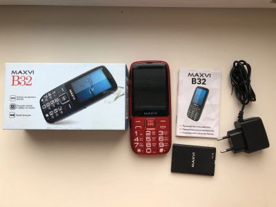 Лот: 23966609. Фото: 1. Сотовый телефон Maxvi B32. Кнопочные мобильные телефоны