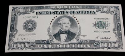 Лот: 19972962. Фото: 1. Миллион США (купюра-сувенир). Сувенирные мелочи
