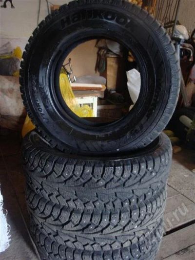 Лот: 555258. Фото: 1. Шины шипованные зима HANKOOK 14... Шины