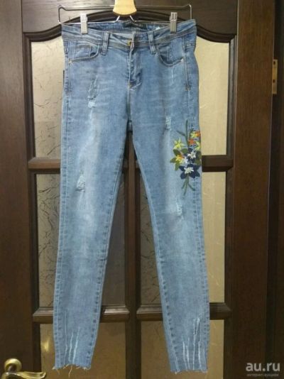 Лот: 13654289. Фото: 1. Новые джинсы zara р. 44. Можно... Джинсы
