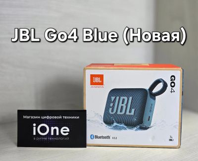 Лот: 25064069. Фото: 1. JBL Go 4 Blue (Новая). Портативные, беспроводные колонки